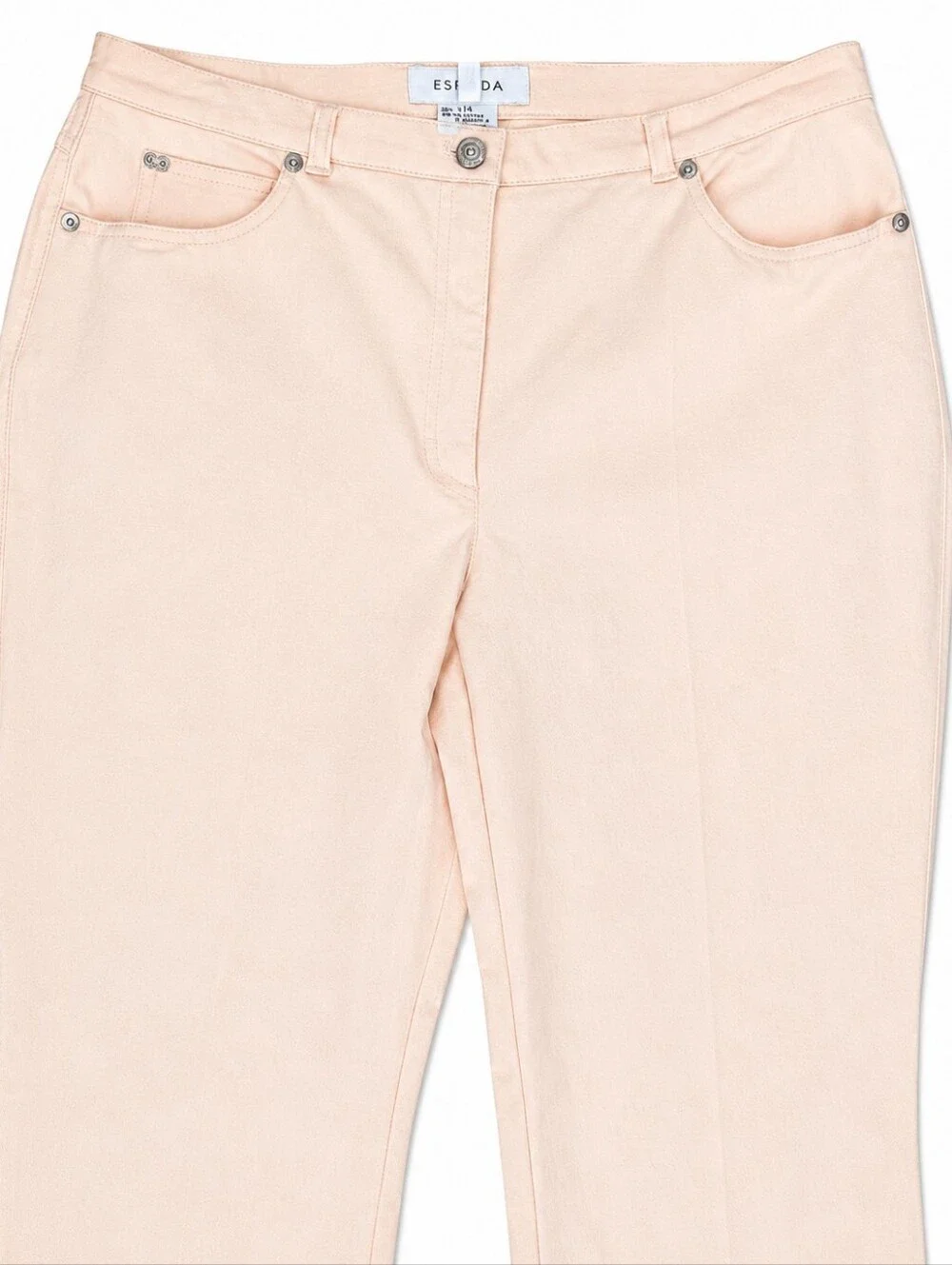 Escada Slim Trousers, Front Pockets, Size 42 NWT
